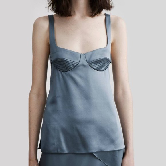 Dion Lee Tops - Dion Lee corset bustier silk tank blouse top
